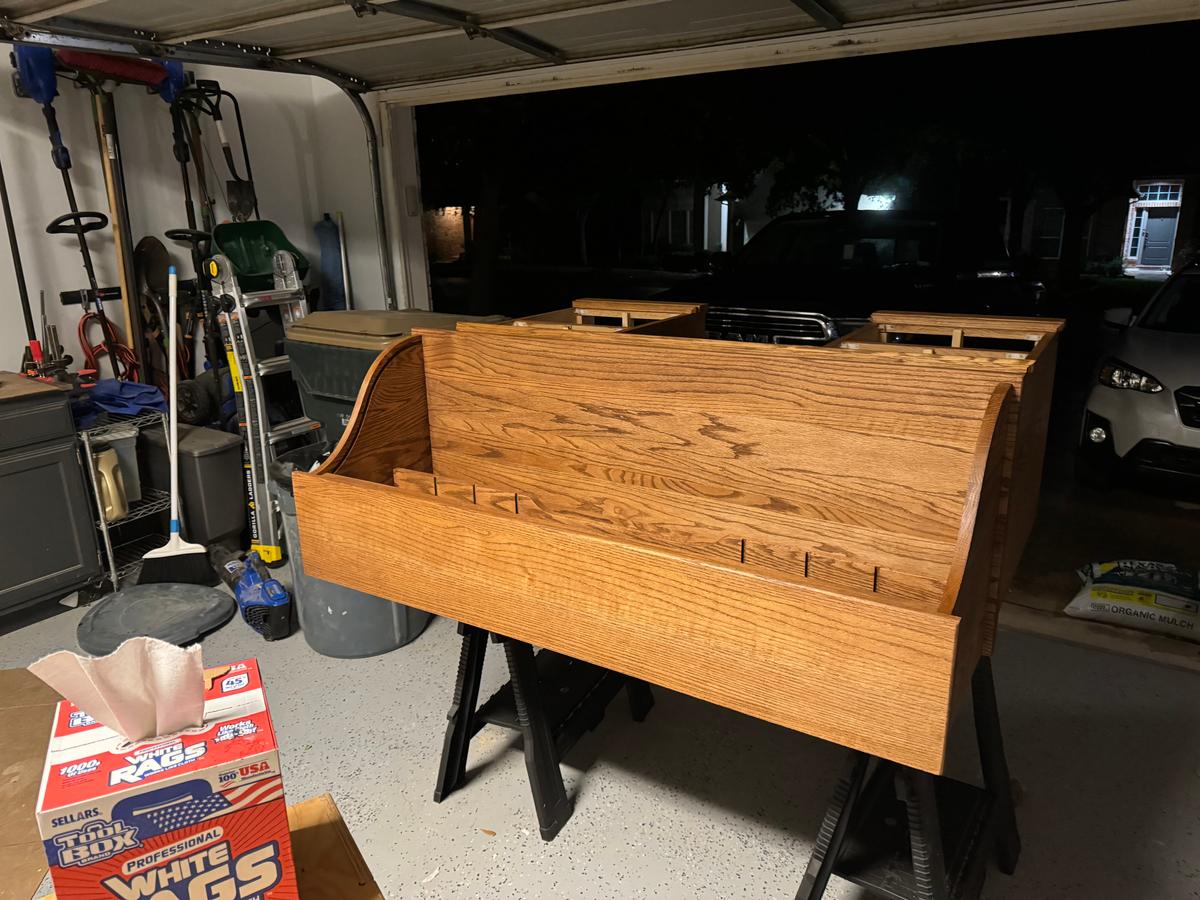 Stained Rolltop desk body